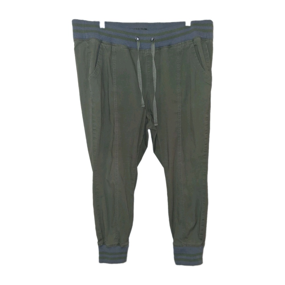 Torrid Feel the Fit Joggers Women's Size 1S Green Drawstring Elastic Waist